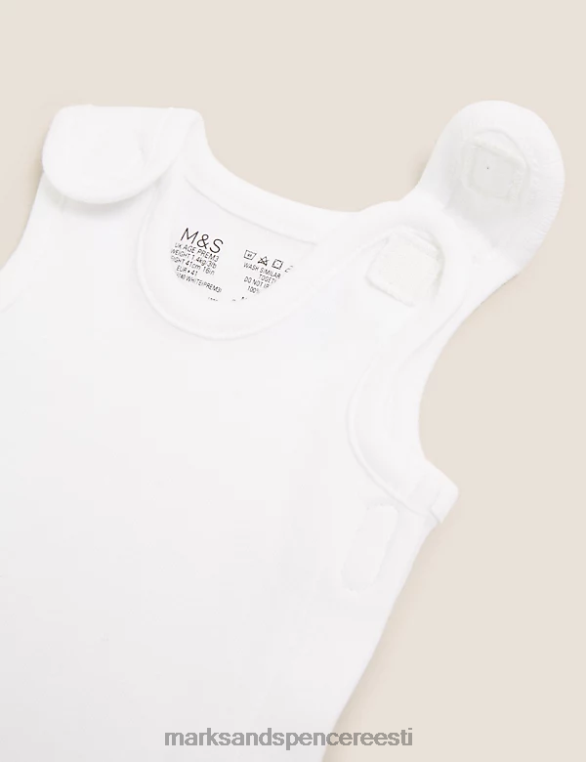 Riietus ee Marks & Spencer beebi 3pk puhtast puuvillast enneaegsed bodyd valge NZTRN7505