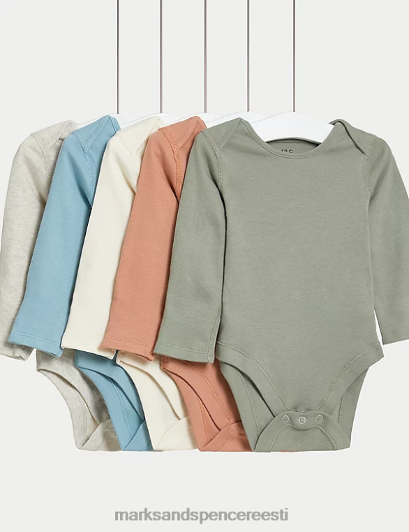 Riietus ee Marks & Spencer beebi 5pk puhtast puuvillast bodyd mitu NZTRN7446