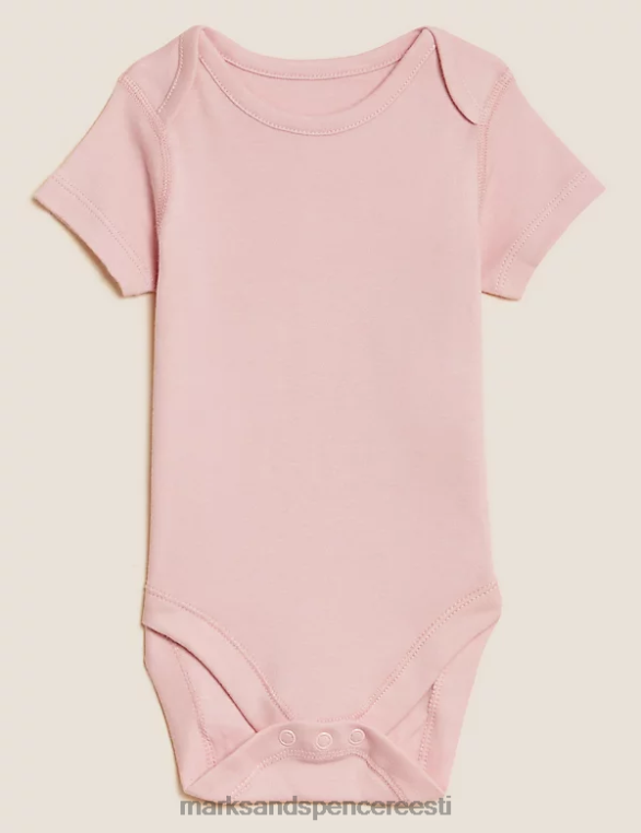 Riietus ee Marks & Spencer beebi 7pk puhtast puuvillast bodyd roosa segu NZTRN7638