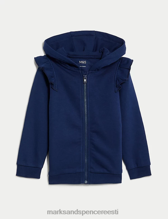 Riietus ee Marks & Spencer beebi puuvillase kihiga kapuuts merevägi NZTRN7915
