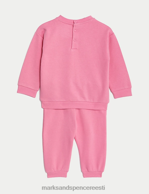 Riietus ee Marks & Spencer beebi 2 tk puuvillarikas riietus roosa NZTRN7612