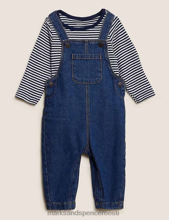 Riietus ee Marks & Spencer beebi 2tk puhtast puuvillast kobarriietus denim NZTRN7593