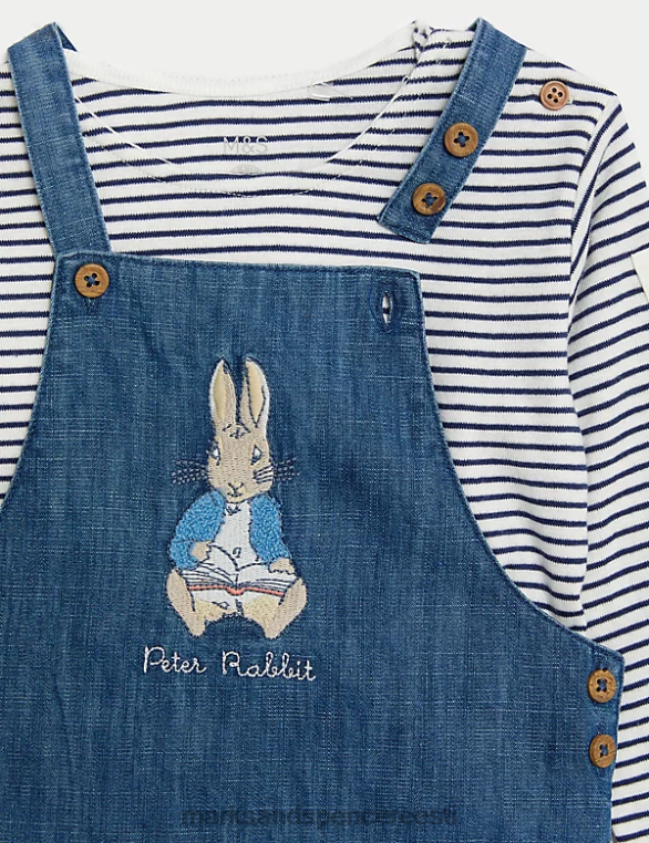 Riietus ee Marks & Spencer beebi 2tk puhtast puuvillast peetri küüliku komplekt denim NZTRN7336