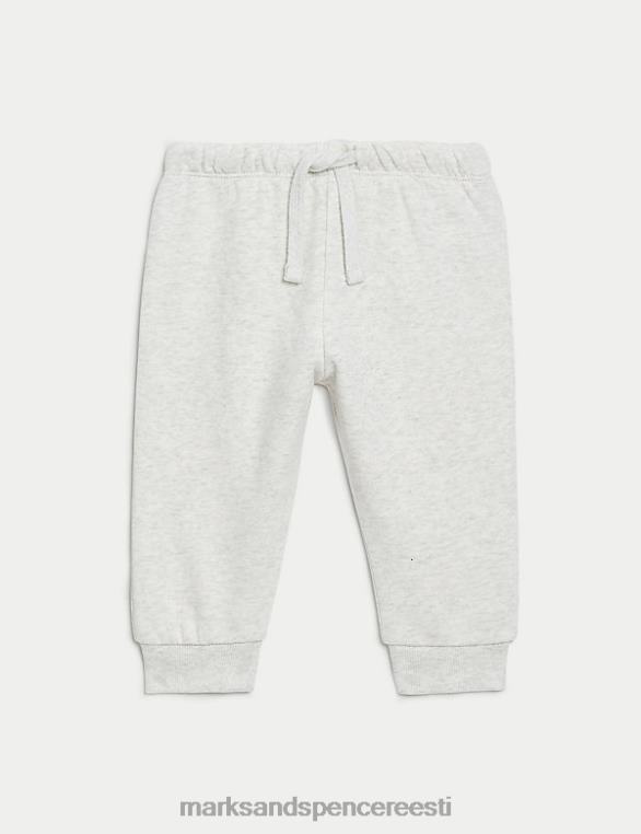 Riietus ee Marks & Spencer beebi 2tk puuvillane sviiter ja sörkimisriietus hall mergel NZTRN7589