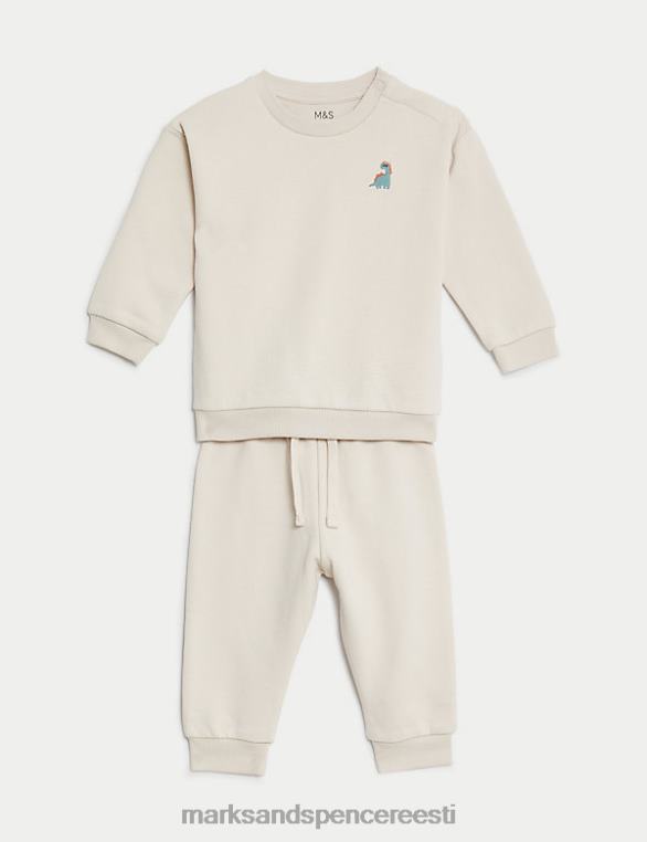 Riietus ee Marks & Spencer beebi 2tk puuvillane sviiter ja sörkimisriietus kalikoon NZTRN7590