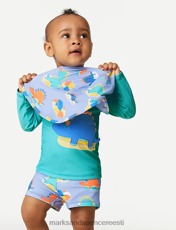 Riietus ee Marks & Spencer beebi 3tk dinosauruste ujumisriietus vee segu NZTRN7583