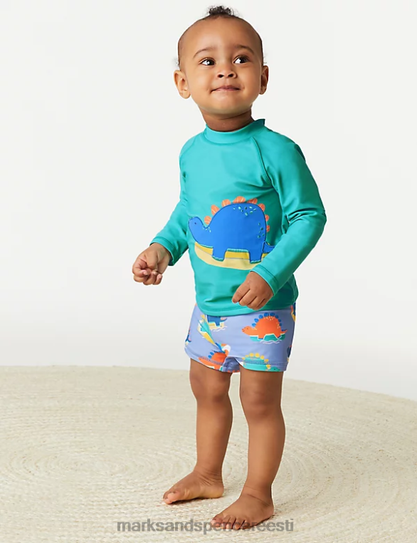 Riietus ee Marks & Spencer beebi 3tk dinosauruste ujumisriietus vee segu NZTRN7583