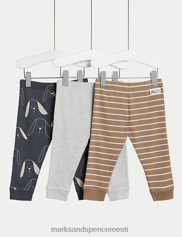 Riietus ee Marks & Spencer beebi 3pk puhtast puuvillast soonikuga jooksupüksid mitu NZTRN7316