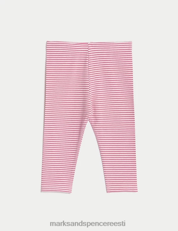 Riietus ee Marks & Spencer beebi 3pk puuvillased rikkalikud triibulised retuusid mitu NZTRN7669