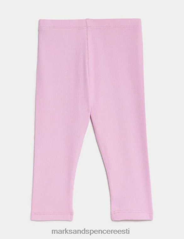Riietus ee Marks & Spencer beebi puuvillased soonikkoes retuusid lahe roosa NZTRN7910