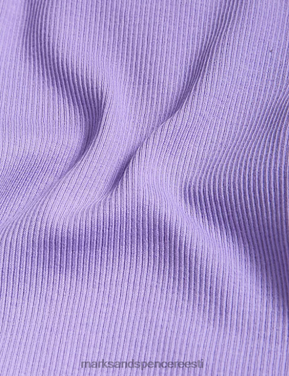 Riietus ee Marks & Spencer beebi puuvillased soonikkoes retuusid violetne NZTRN7909