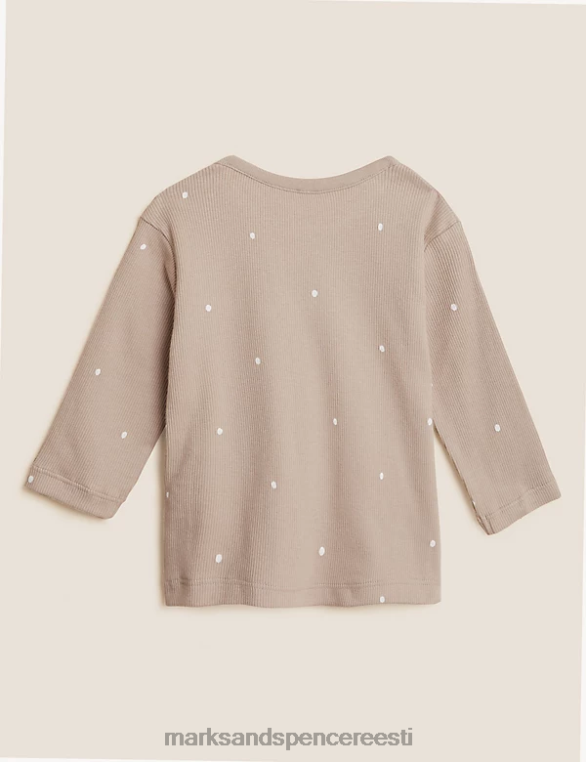 Riietus ee Marks & Spencer beebi puuvillane täpptop biskviit NZTRN7489