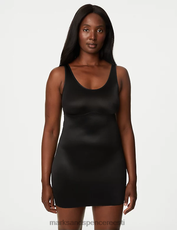 pesu ee Marks & Spencer unisex keskmise kontrolli salajane salendav täielik libisemine must NZTRN3833