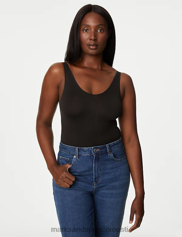 pesu ee Marks & Spencer unisex valgusjuhtimisega õmblusteta vormiv korpus must NZTRN4463