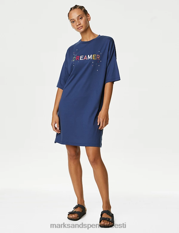 pesu ee Marks & Spencer unisex unistaja loosungi öösärk indigo segu NZTRN3458