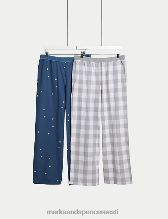 pesu ee Marks & Spencer unisex 2tk pidžaamapüksid tumesinine NZTRN3666