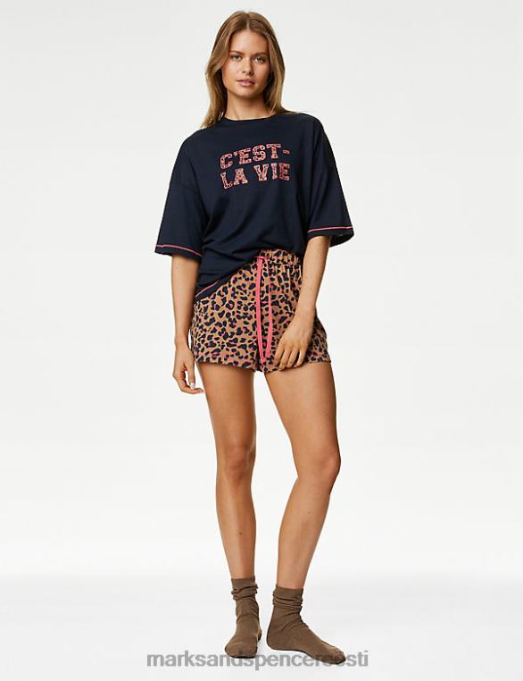 pesu ee Marks & Spencer unisex loomatrükk lühike rikkalik merevaik NZTRN3363