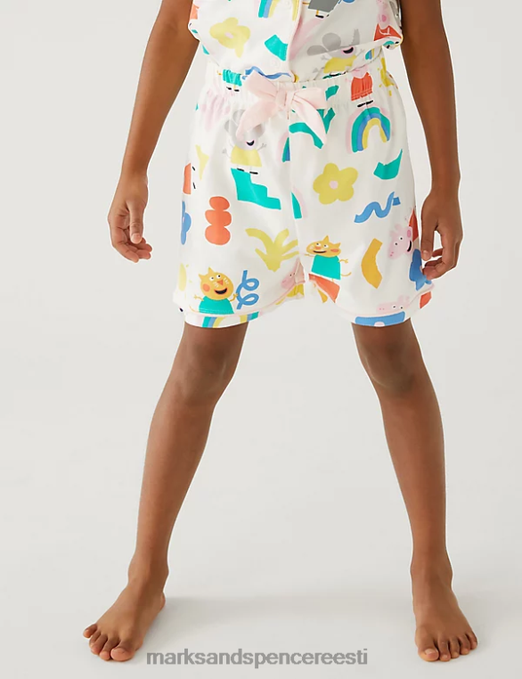 pesu ee Marks & Spencer unisex peppa pig lühike pidžaama komplekt elevandiluust NZTRN9264