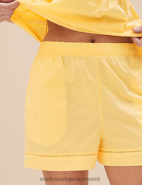 pesu ee Marks & Spencer unisex puhtast puuvillast pükste komplekt banaan NZTRN3437