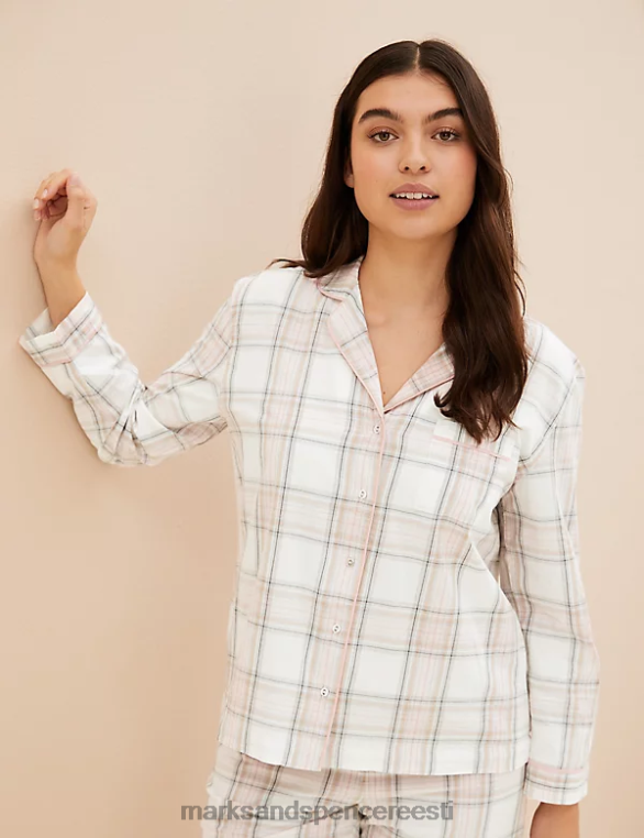 pesu ee Marks & Spencer unisex puuvillane revere pidžaama roosa segu NZTRN3669