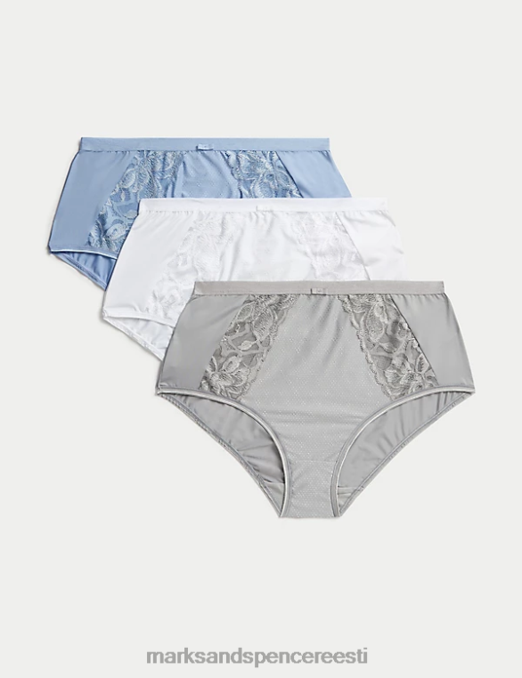 pesu ee Marks & Spencer unisex 3pk wildblooms täispüksid helehall NZTRN3985