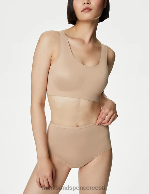 pesu ee Marks & Spencer unisex 5pk puuvillased modaalrikkad no vpl täispüksid roosa kvarts NZTRN4287