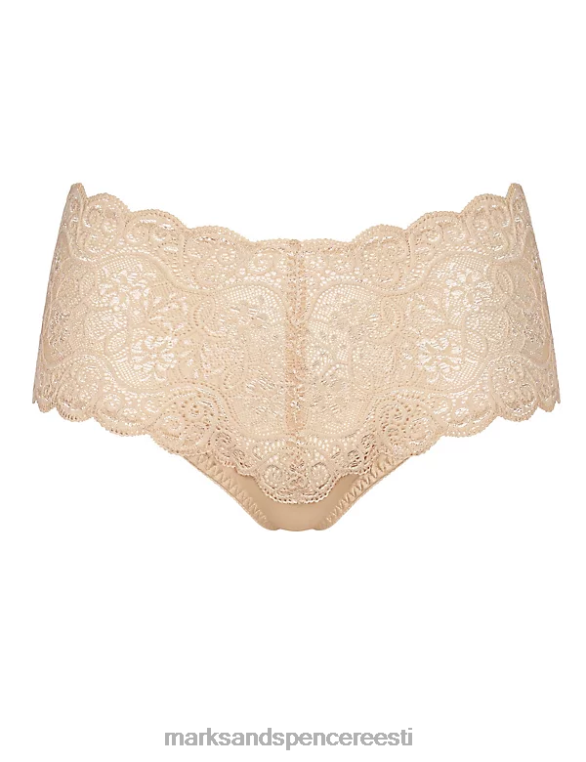 pesu ee Marks & Spencer unisex amourette 300 kogu pitsiga täispüksid biskviit NZTRN4628