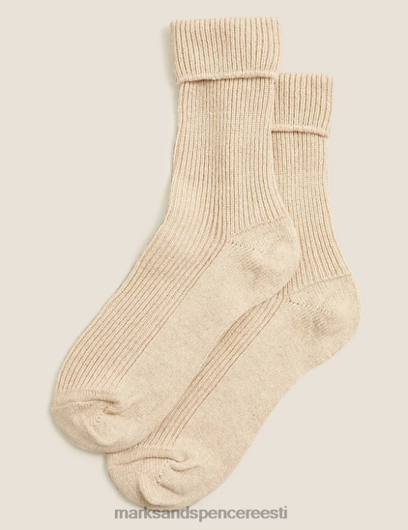 pesu ee Marks & Spencer unisex puhtad kašmiirist sokid kerge kaamel NZTRN4859
