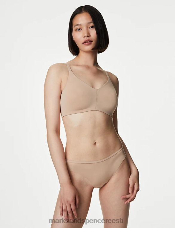 pesu ee Marks & Spencer unisex 3pk flexifit ilma vpl stringideta roosa kvarts NZTRN4171