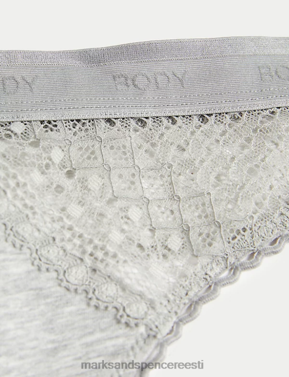 pesu ee Marks & Spencer unisex 3pk puuvillane lahedate mugavate stringidega valge segu NZTRN4381
