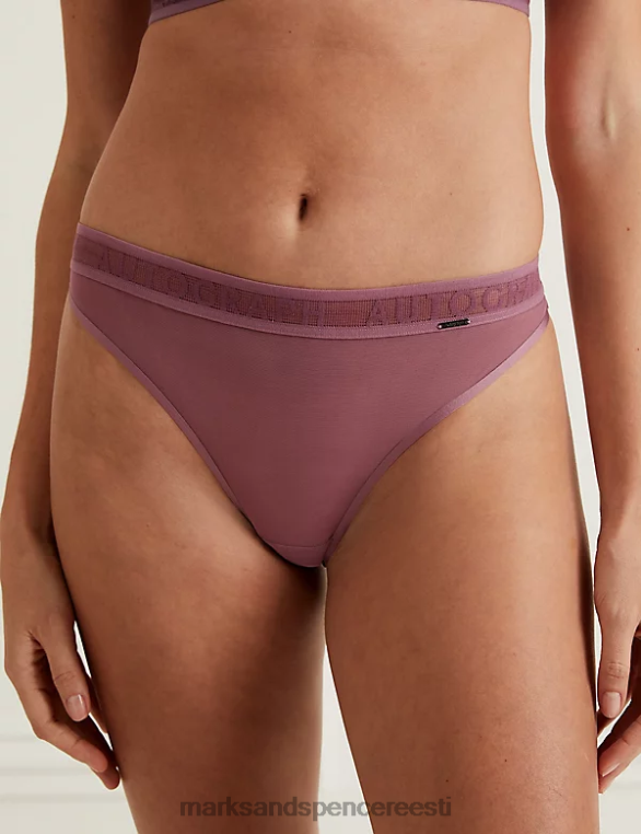 pesu ee Marks & Spencer unisex tivoli võrgust stringid tolmune lillakas NZTRN4476