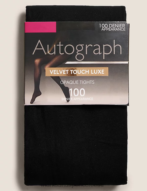 pesu ee Marks & Spencer unisex 100 denjee velvet touch luxe sukkpüksid must NZTRN4368