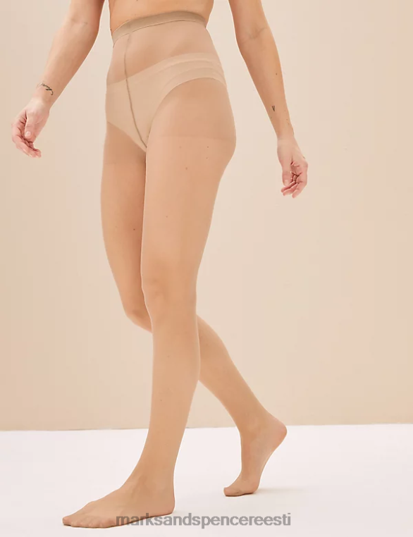 pesu ee Marks & Spencer unisex 5pk 15 denjee ladder resist matid sukkpüksid kahvatu opaal NZTRN4761
