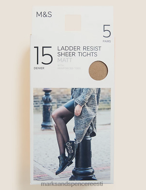 pesu ee Marks & Spencer unisex 5pk 15 denjee ladder resist matid sukkpüksid roosa kvarts NZTRN4762