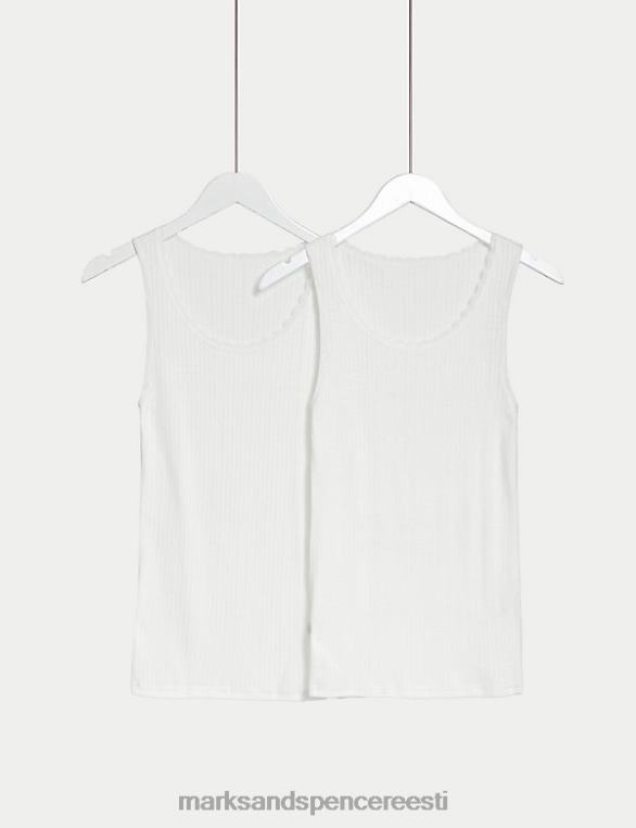 pesu ee Marks & Spencer unisex 2pk termoülesehitusega õlavestid valge NZTRN4976