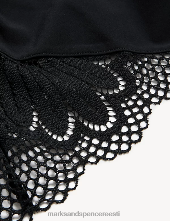 pesu ee Marks & Spencer unisex nova pits camisole lühike komplekt must NZTRN4536
