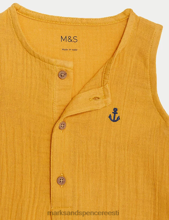 Riietus ee Marks & Spencer unisex puhtast puuvillast romper vaskpruun NZTRN7572