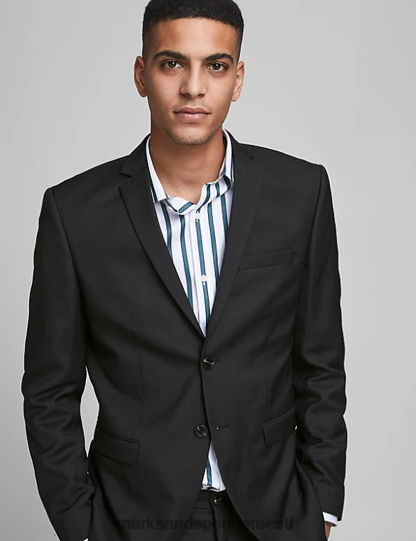 Riietus ee Marks & Spencer unisex kohandatud istuvusega bleiser must NZTRN6203