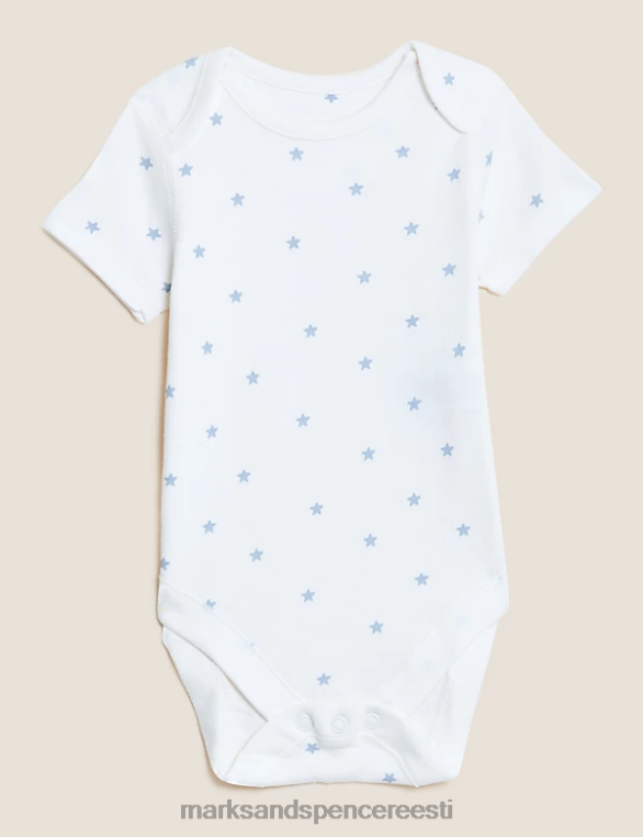 Riietus ee Marks & Spencer unisex 7pk puhtast puuvillast bodyd sinine segu NZTRN7383