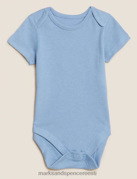 Riietus ee Marks & Spencer unisex 7pk puhtast puuvillast bodyd sinine segu NZTRN7383