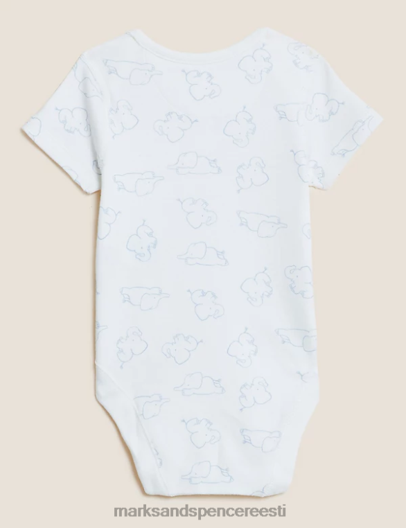 Riietus ee Marks & Spencer unisex 7pk puhtast puuvillast bodyd sinine segu NZTRN7383