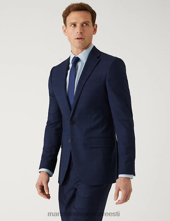 Riietus ee Marks & Spencer unisex slim fit tšekiülikonna jope sinine NZTRN5855
