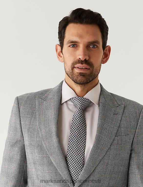 Riietus ee Marks & Spencer unisex tavaline istuv puhas villane tšekkülikonna jope hall segu NZTRN6634