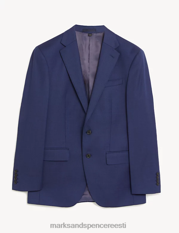 Riietus ee Marks & Spencer unisex tavalise sobivusega puhtast villast ülikonna jope sinine NZTRN5750