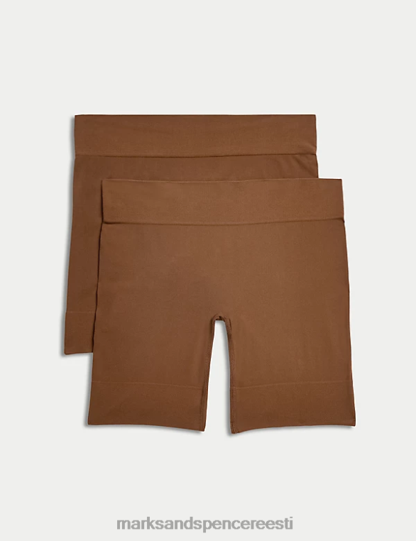 Riietus ee Marks & Spencer unisex 2pk hõõrdumisevastased lühikesed püksid topaas NZTRN3942