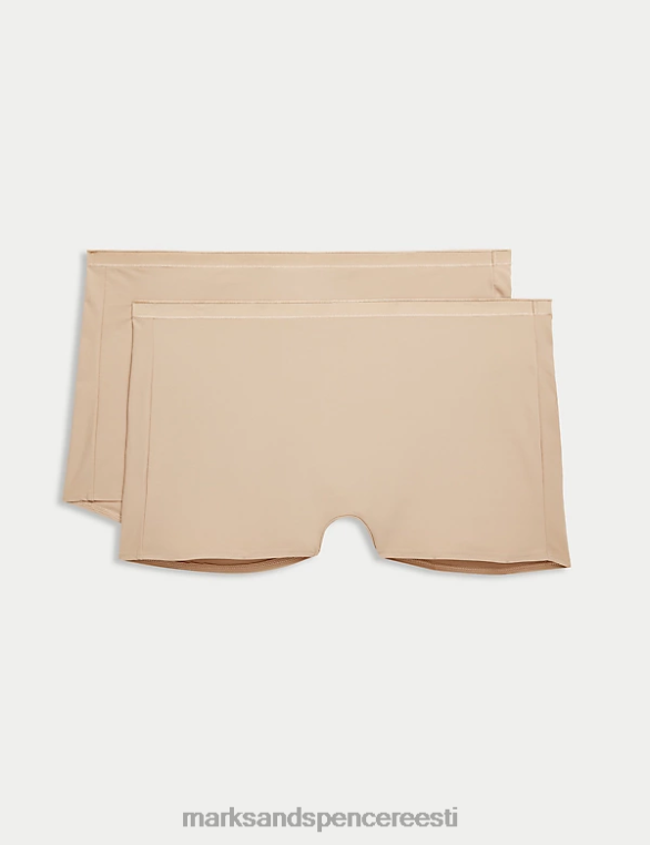 Riietus ee Marks & Spencer unisex 2pk valguse juhtimine ei ole vpl vormivaid lühikesi pükse roosa kvarts NZTRN4423