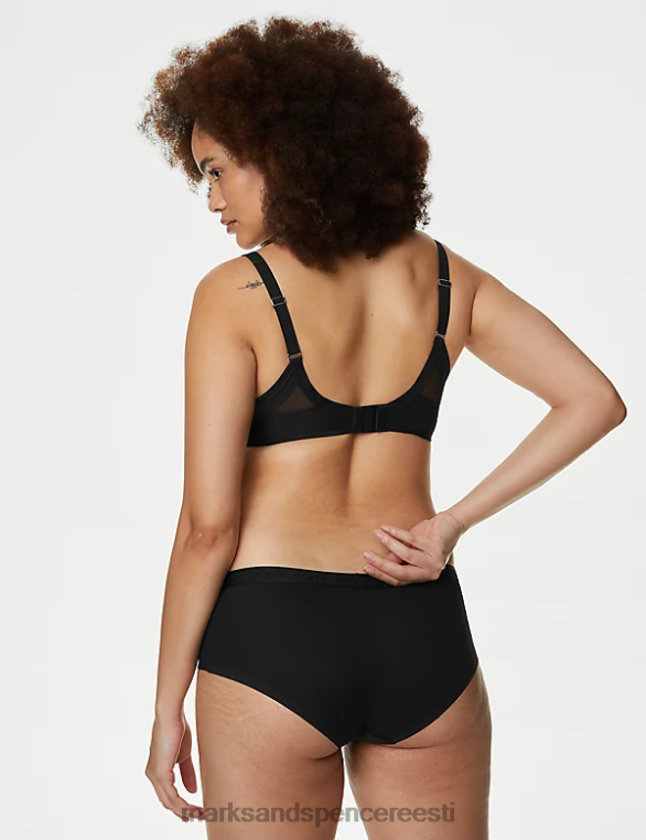 Riietus ee Marks & Spencer unisex 3pk body define madala tõusuga lühikesed püksid must NZTRN3898