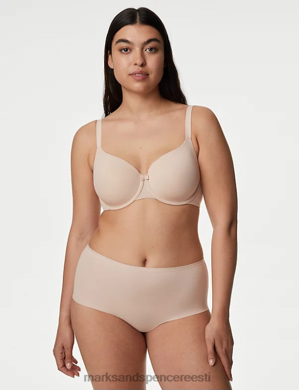 Riietus ee Marks & Spencer unisex 3pk flexifit no vpl kõrged lühikesed püksid opaal NZTRN3684