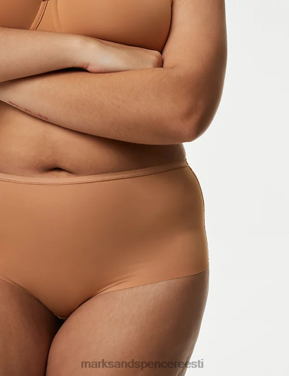 Riietus ee Marks & Spencer unisex 3pk flexifit no vpl kõrged lühikesed püksid rikkalik merevaik NZTRN3926