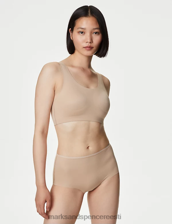 Riietus ee Marks & Spencer unisex 3pk flexifit no vpl kõrged lühikesed püksid roosa kvarts NZTRN3928
